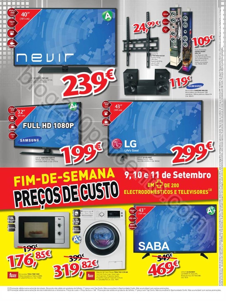 Novo Folheto CONFORAMA promoções de 8 a 29 setem