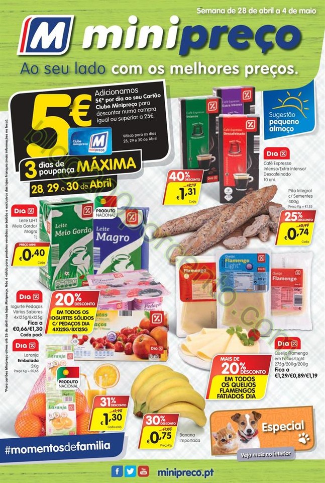Antevisão Folheto MINIPREÇO Nacional de 28 abril