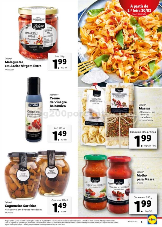 Antevisão Folheto LIDL Promoções de 30 março a