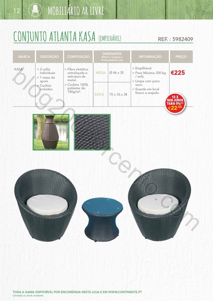 Novo Folheto CONTINENTE Ar Livre até 15 agosto p1