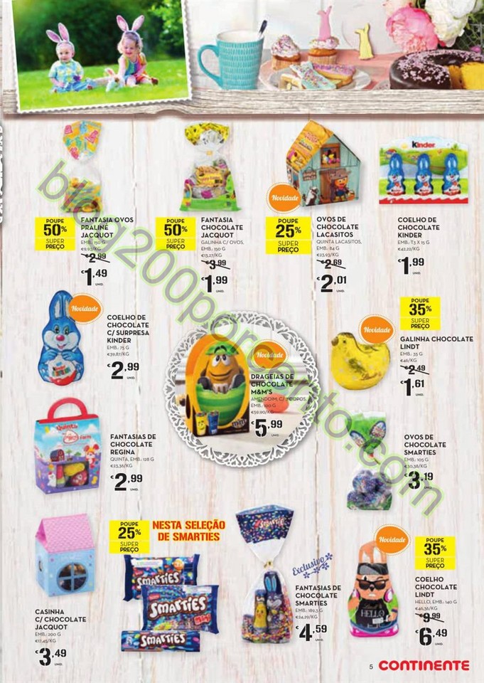 Antevisão Folheto CONTINENTE Páscoa de 1 a 27 ma