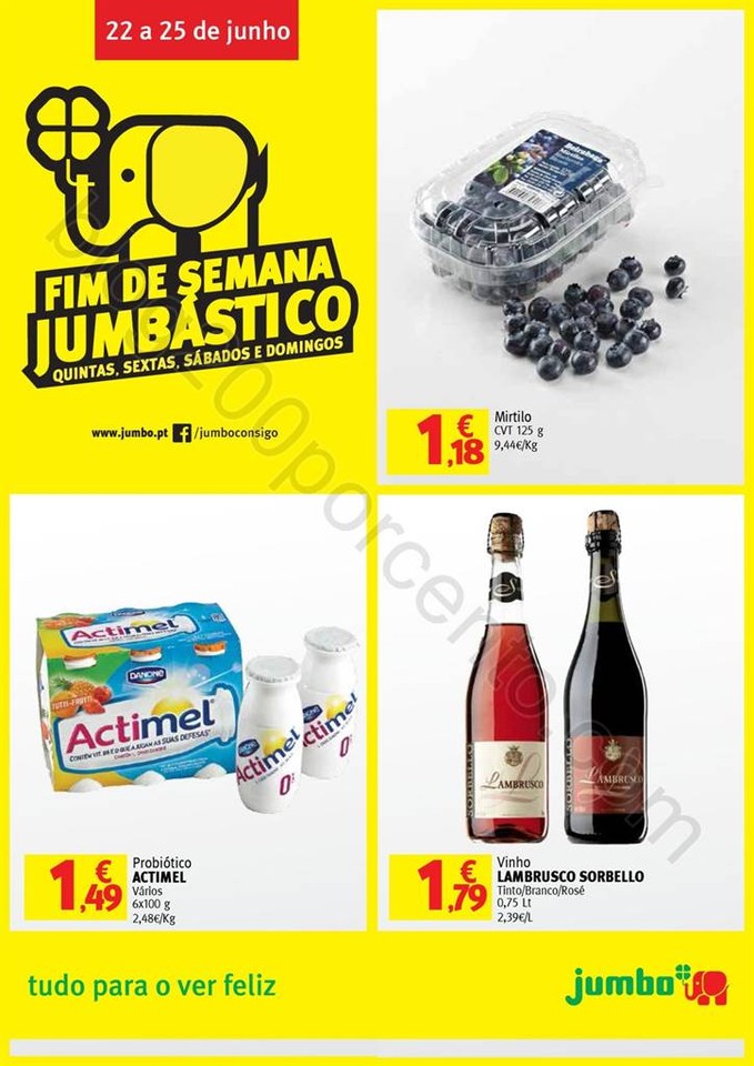 Antevisão Folheto JUMBO Fim de semana promoções