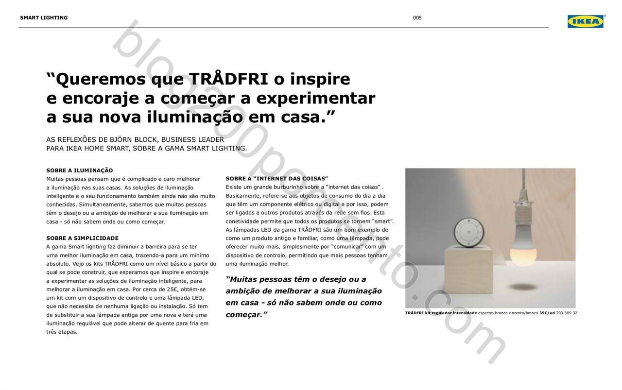 Antevisão Folheto IKEA Smart Lighting promoções