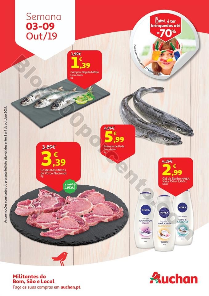 Antevisão Folheto AUCHAN Promoções de 3 a 9 out
