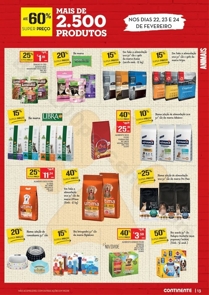 Antevisão Folheto CONTINENTE Red Weekend 22 a 24 