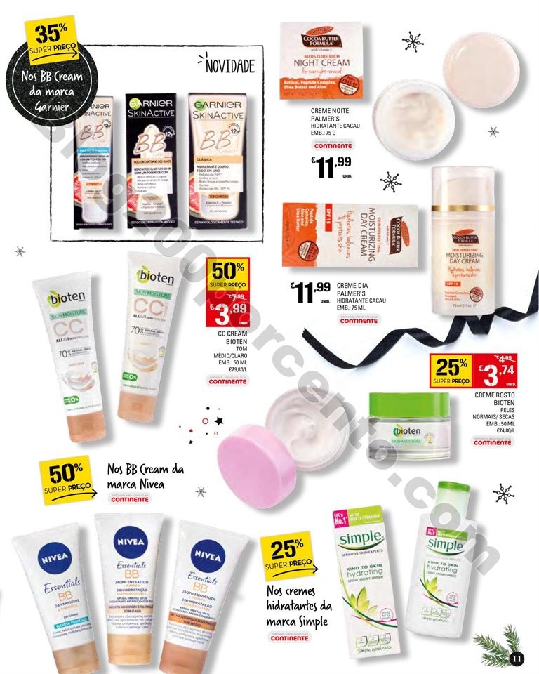 Antevisão Folheto CONTINENTE Fim de ano em Beleza