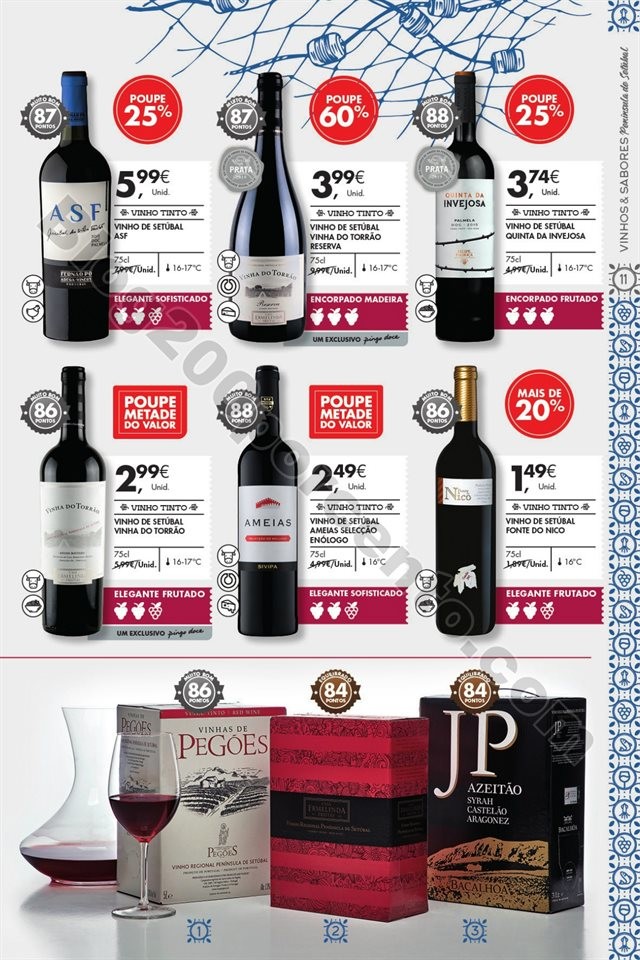 Antevisão Folheto PINGO DOCE Extra Vinhos Promoç