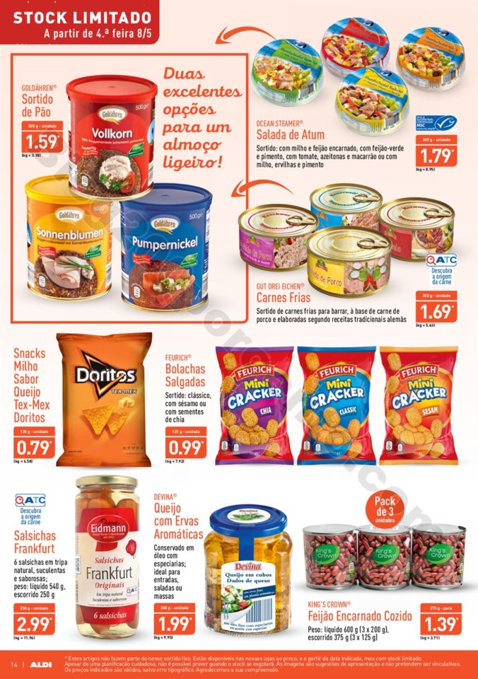 Antevisão Folheto ALDI Promoções a partir de 8 