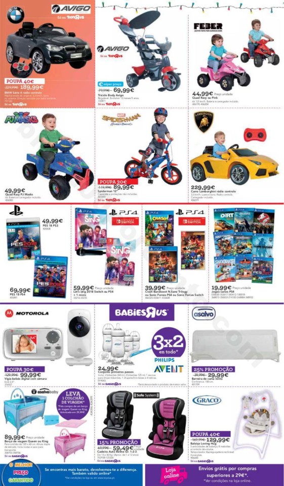 Antevisão Folheto TOYSRUS Natal Promoções de 14