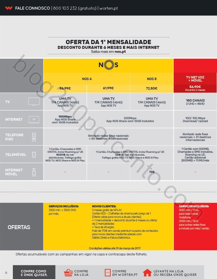 Antevisão Folheto WORTEN Mobile promoções de17 