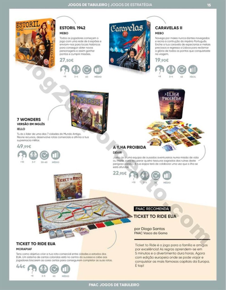 Antevisão Folheto FNAC Especial jogos tabuleiro p