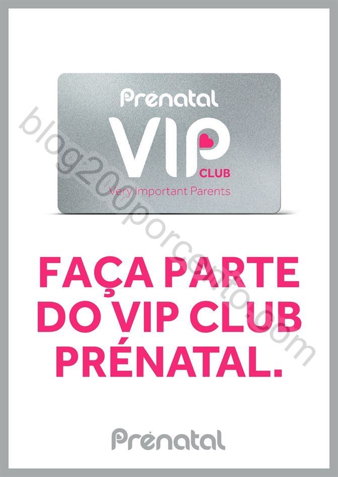 Novo Folheto PRÉNATAL Promoções até 31 dezembr