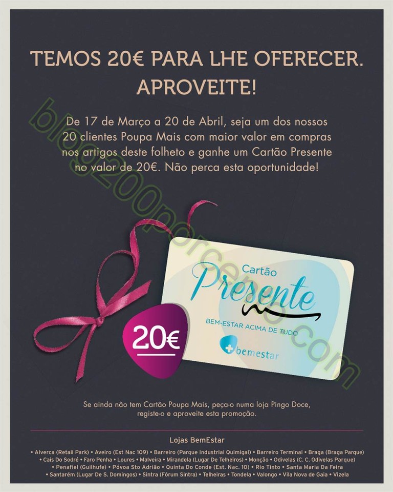 Novo Folheto PINGO DOCE - BEM ESTAR Promoções de