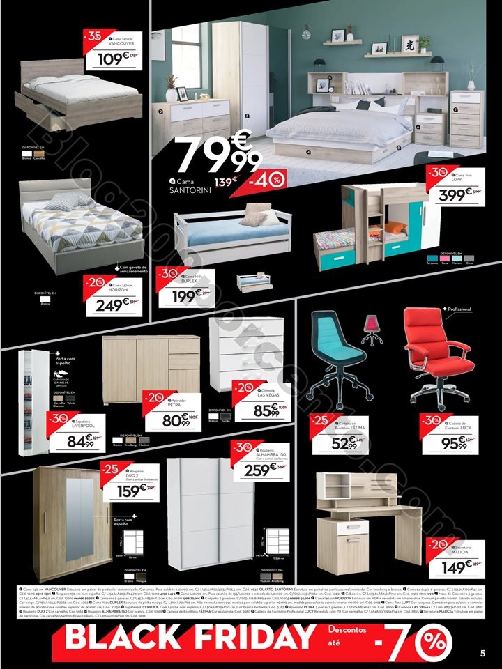 Antevisão Folheto CONFORAMA Black Friday - 22 nov