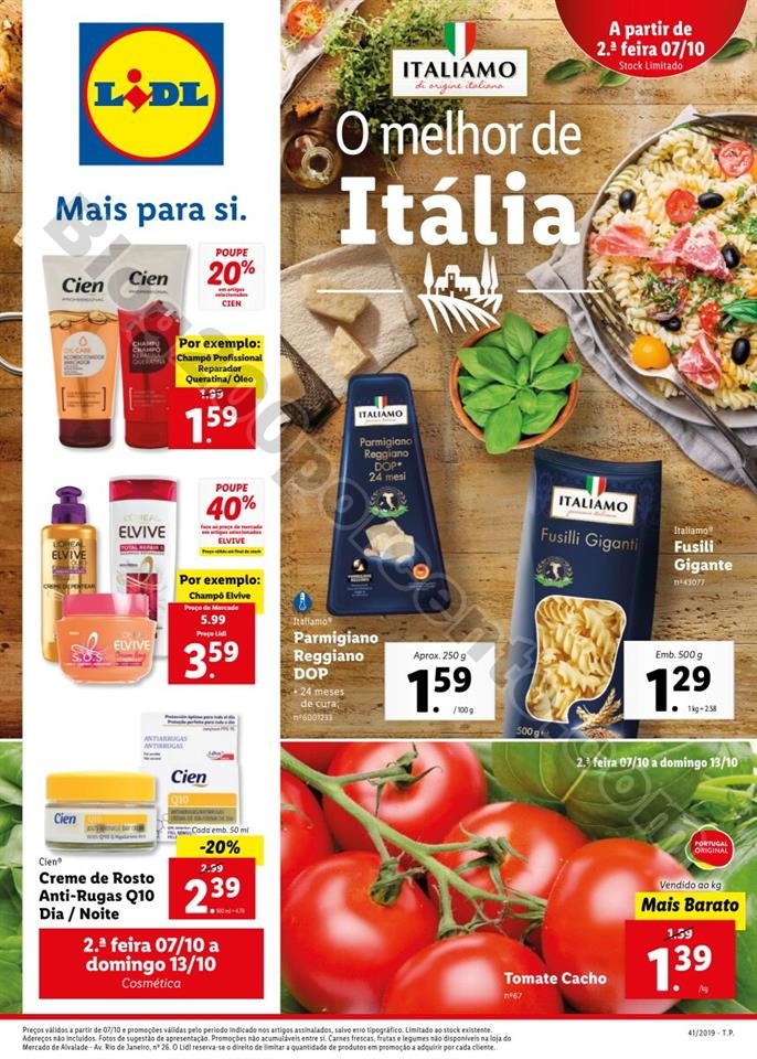 Antevisão Folheto LIDL Promoções de 7 a 13 outu