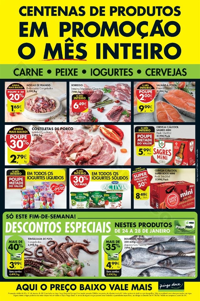 Antevisão Folheto PINGO DOCE Fim de semana promo
