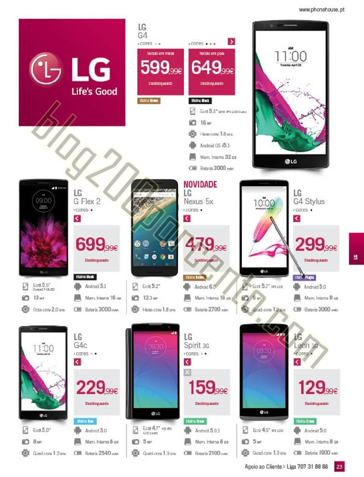 Novo Folheto PHONE HOUSE Natal promoções de 30 n
