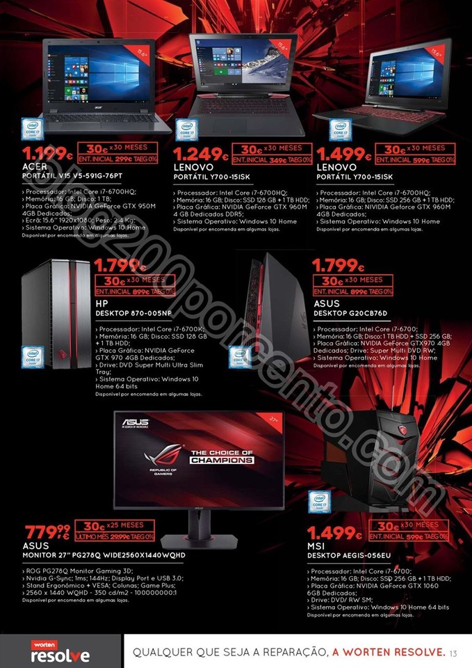 Novo Folheto WORTEN Tecnologia promoções de 6 a 