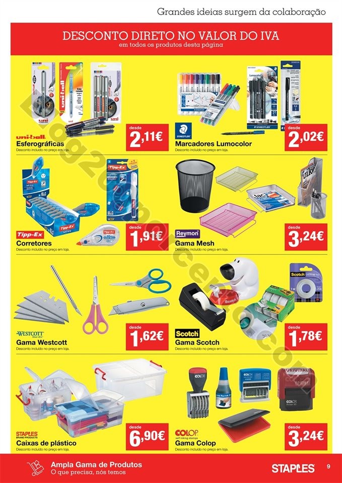 Antevisão Folheto STAPLES Promoções de 30 a 14 