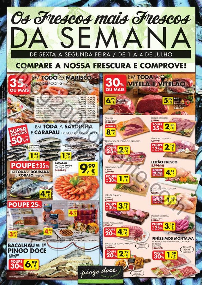 Antevisão Folheto PINGO DOCE Fim de semana de 1 a