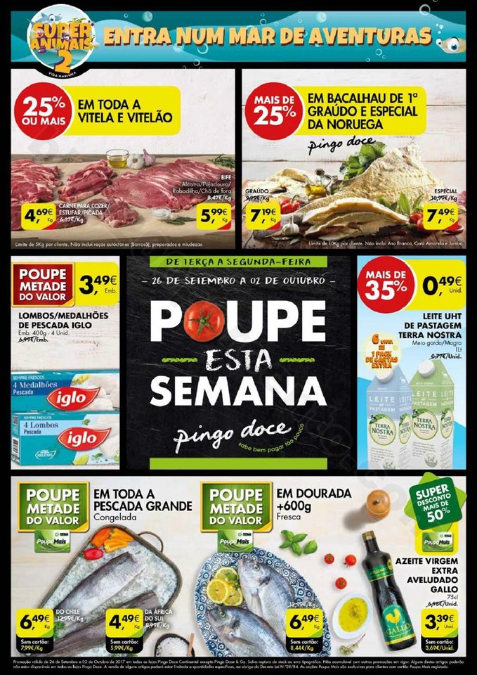 Antevisão Folheto PINGO DOCE Super de 26 setembro