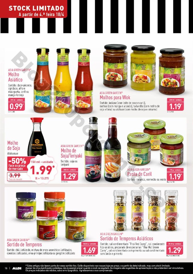 Antevisão Folheto ALDI Ásia promoções a partir
