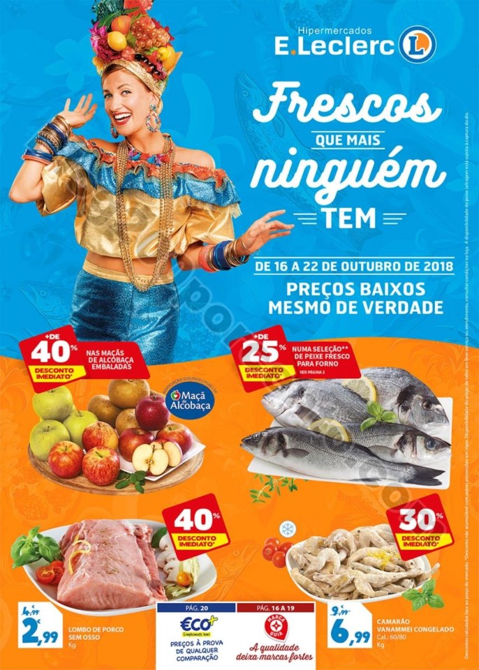 Antevisão Folheto E-LECLERC Promoções de 16 a 2