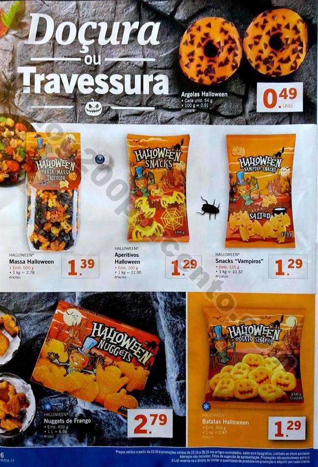 Especial Halloween LIDL Promoções a partir de 22