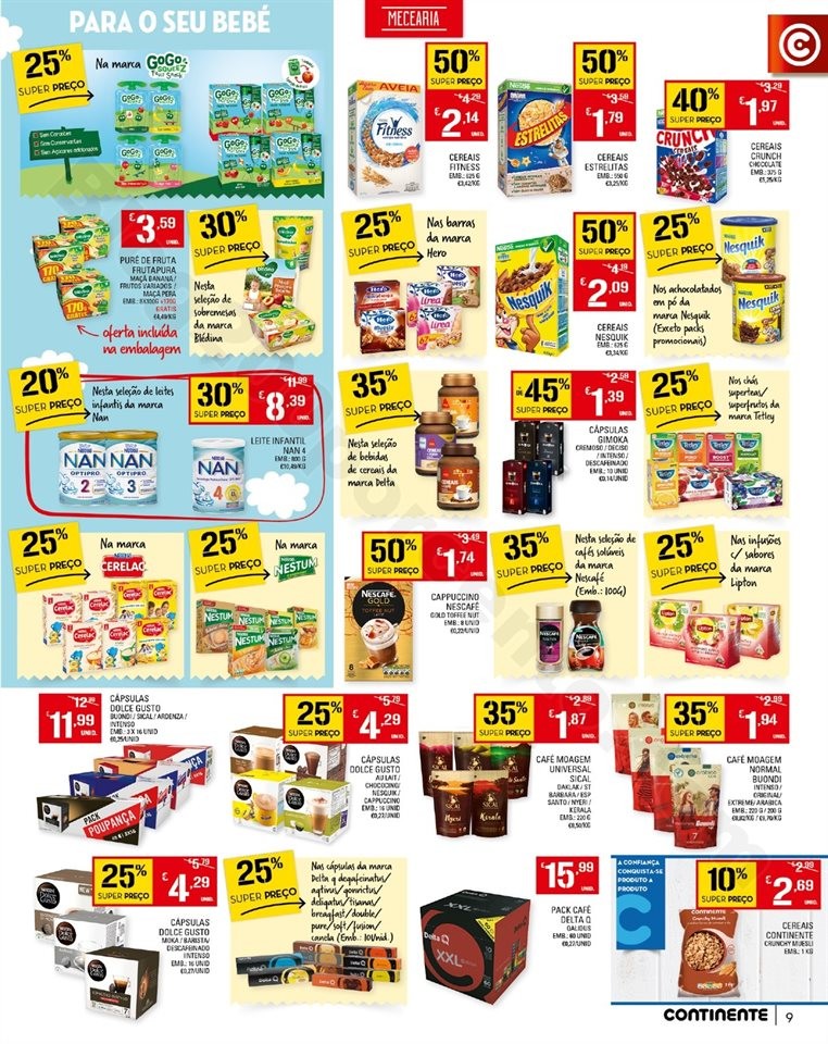 Antevisão Folheto CONTINENTE Promoções de 5 a 1