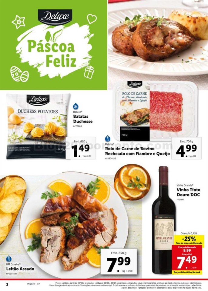 Antevisão Folheto LIDL Promoções de 30 março a