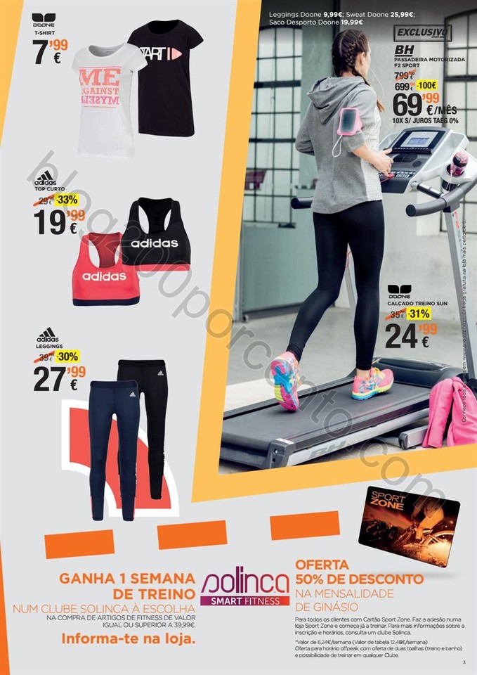 Antevisão Folheto SPORT ZONE Fitness de 30 março