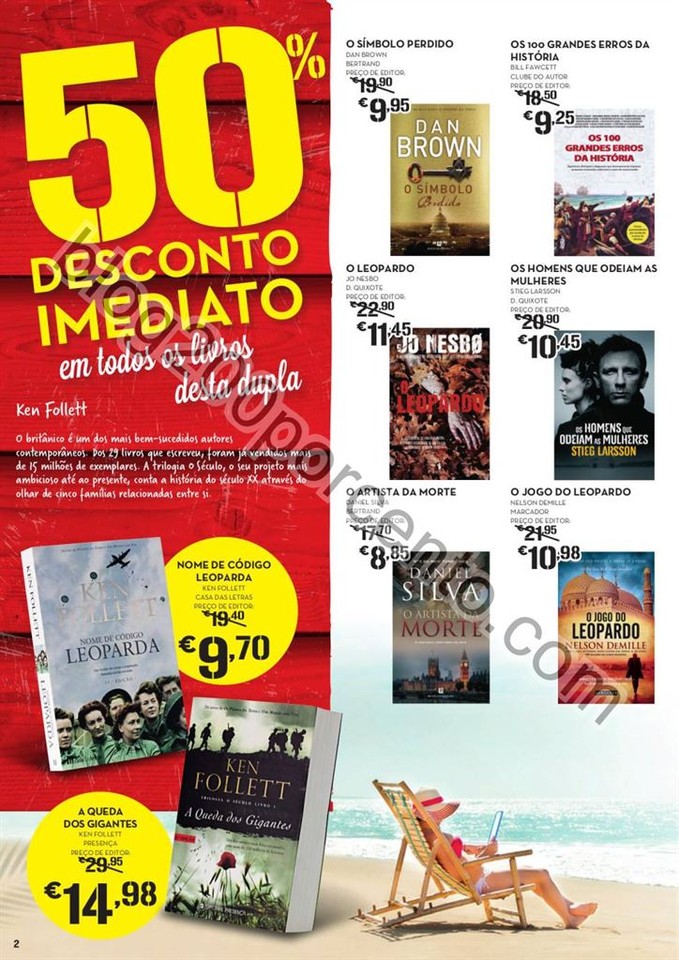 ANtevisão Folheto CONTINENTE Feira do livro promo
