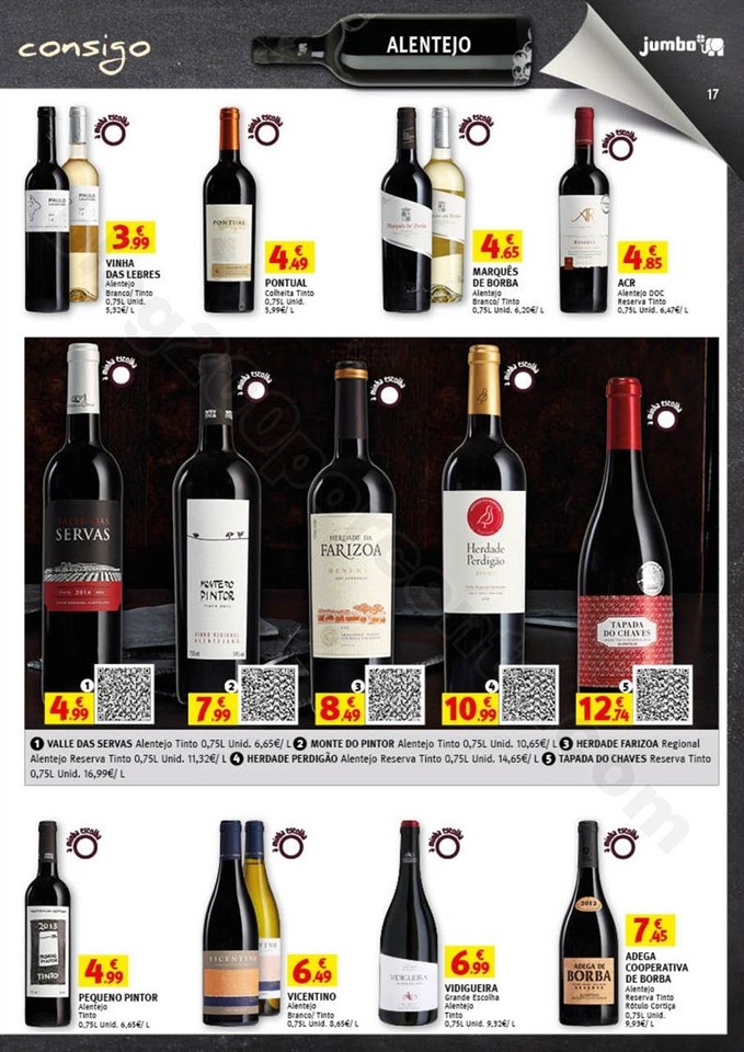 Antevisão Folheto JUMBO Vinhos promoções de 5 a