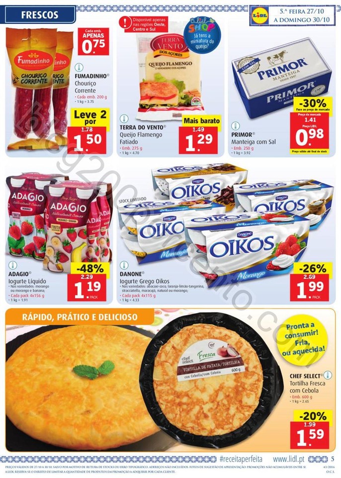 Antevisão Folheto LIDL Promoções de 27 outubro 