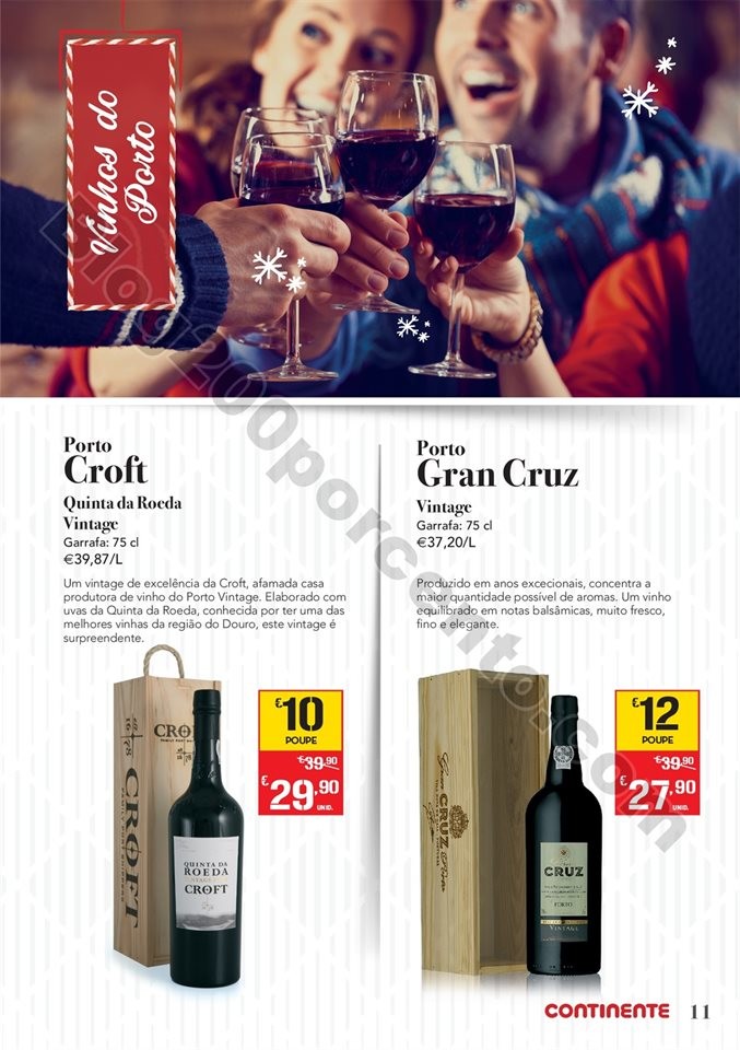 Antevisão Folheto CONTINENTE Natal bebidas Promo
