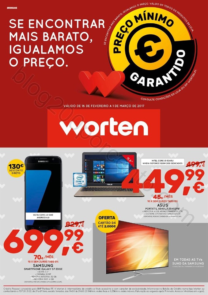 Antevisão Folheto WORTEN Promoções de 16 fevere
