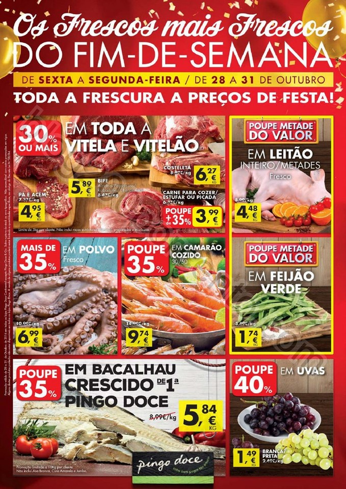 Antevisão Folheto PINGO DOCE Fim de semana promo