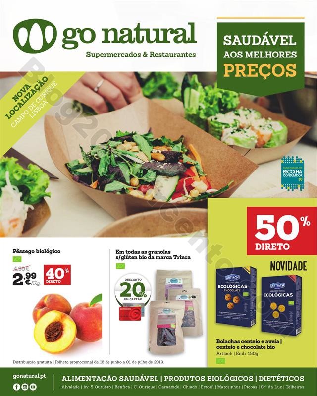 Antevisão Folheto GO NATURAL Promoções de 18 ju