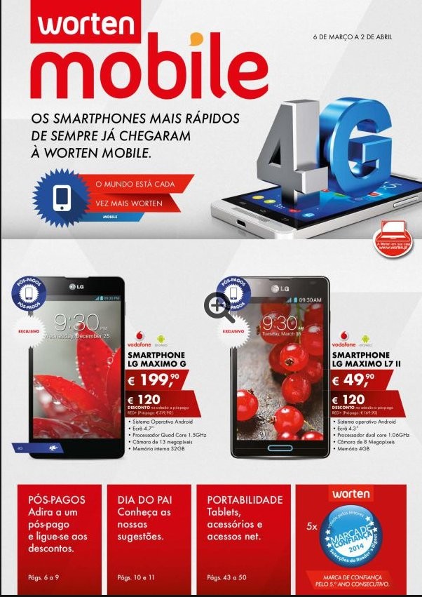 Novo folheto | WORTEN | Mobile de 6 março a 3 abril