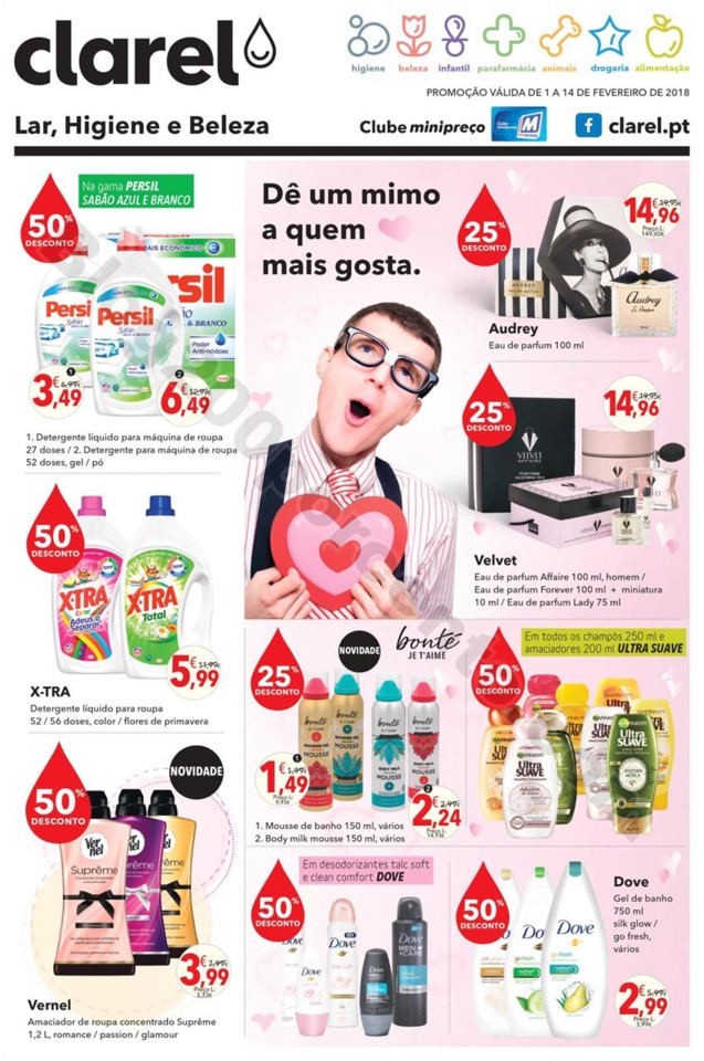 Antevisão Folheto CLAREL Promoções de 1 a 14 fe