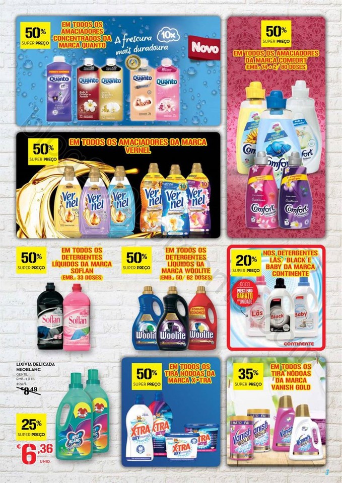 Antevisão Folheto CONTINENTE Limpeza promoções 