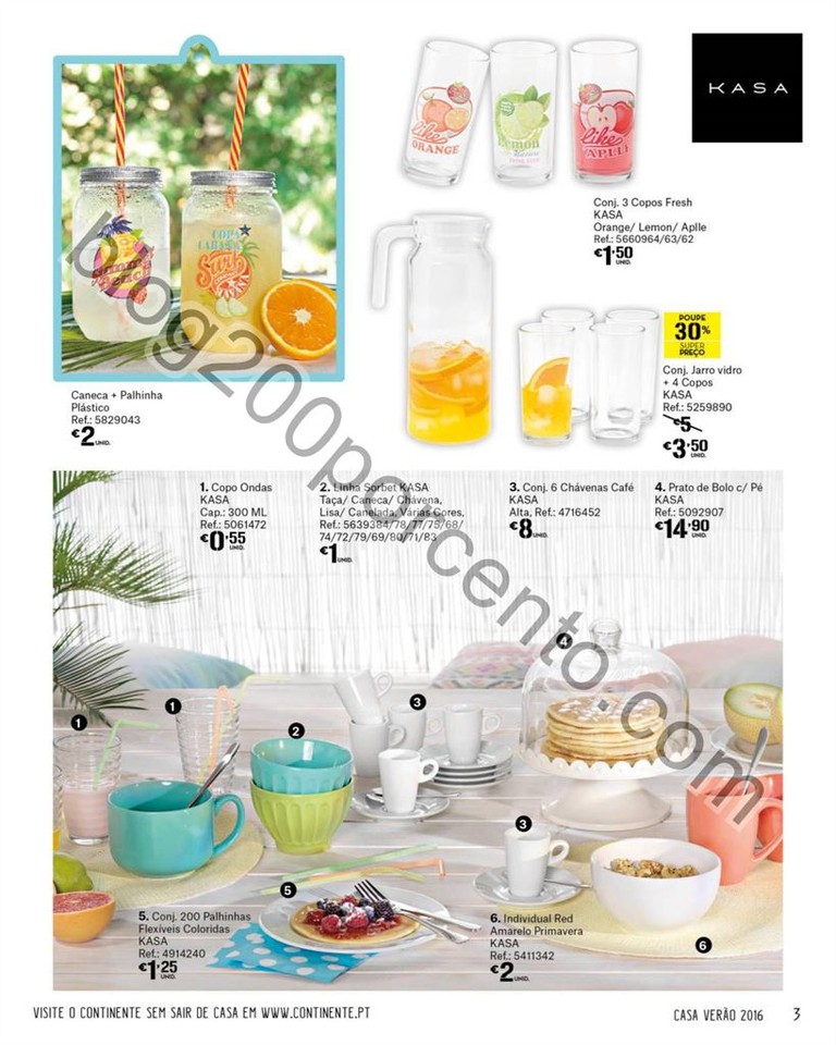 Antevisão Folheto CONTINENTE Kasa verão de 19 ju
