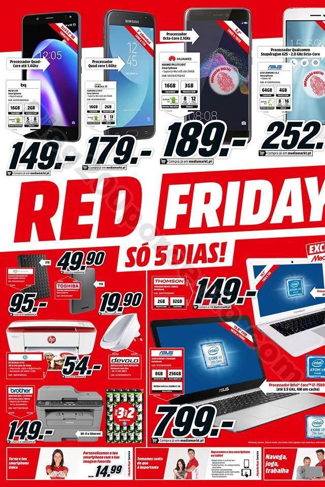 Antevisão Folheto MEDIA MARKT Red Friday promoç