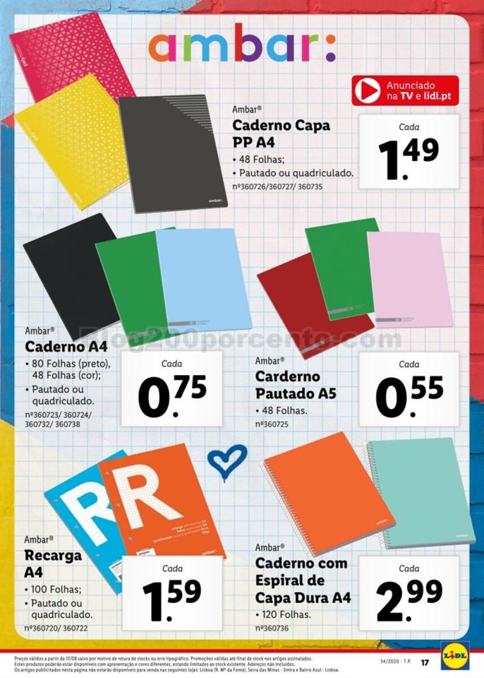 Antevisão Folheto LIDL Regresso às Aulas Promoç