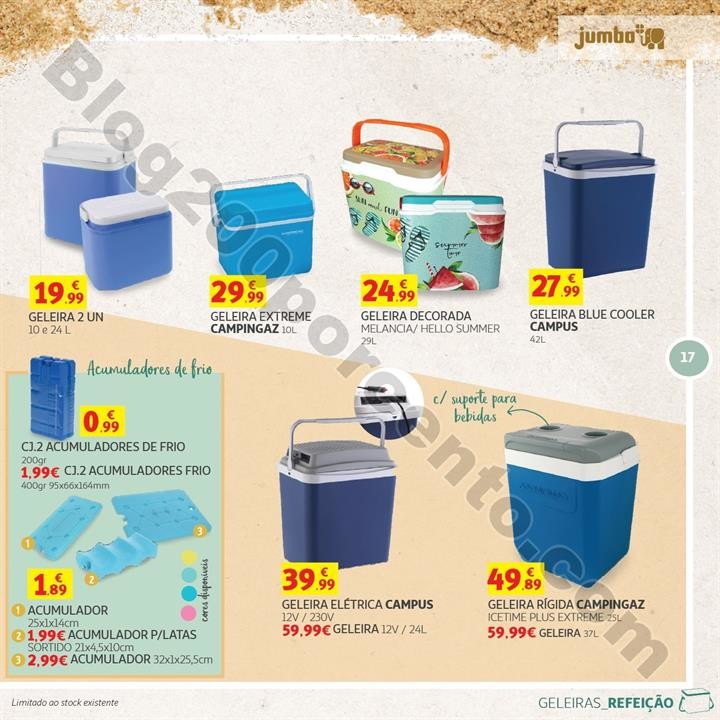 Especial Praia e Campismo JUMBO Promoções de 10 