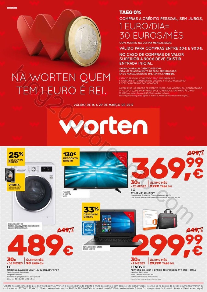 Antevisão Folheto WORTEN Promoções de16 a 29 ma