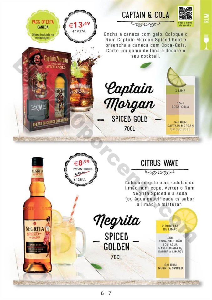 Antevisão Folheto CONTINENTE Cocktails promoçõe