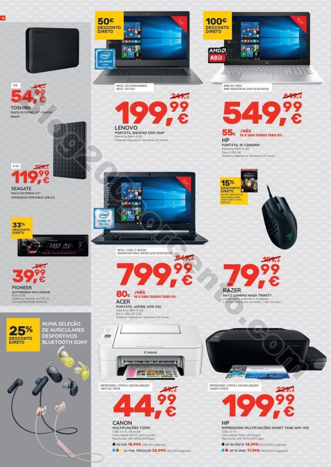 Antevisão Folheto WORTEN Promoções de 2 a 15 ag