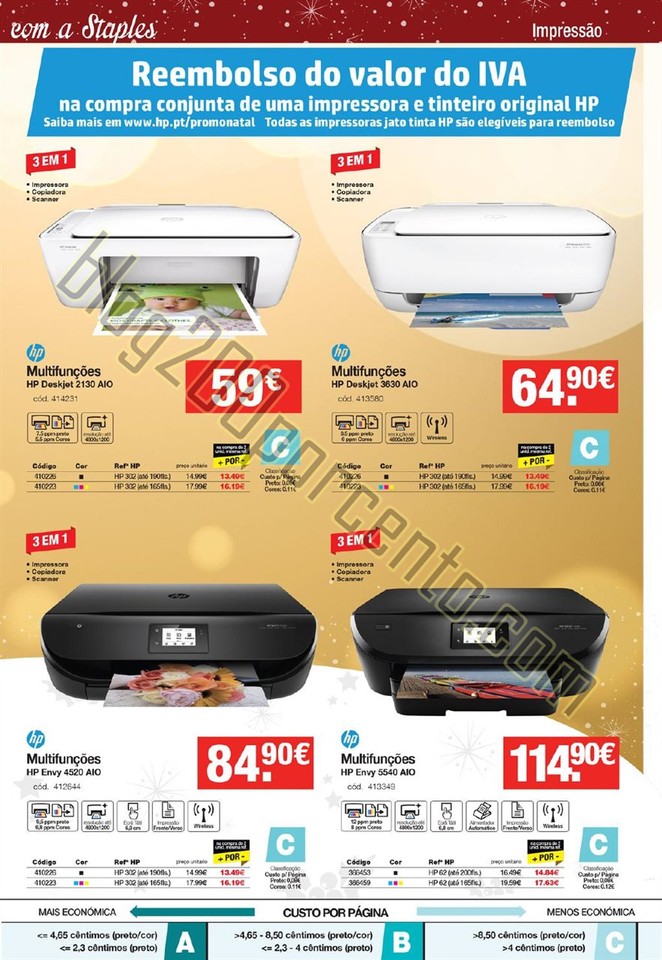 Antevisão Folheto STAPLES Natal promoções de 26