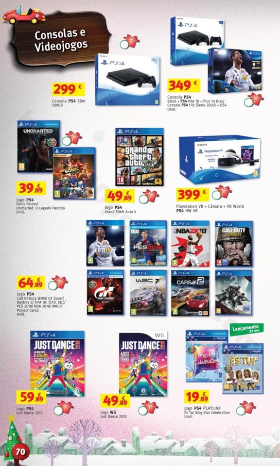 Antevisão Folheto JUMBO Brinquedos Natal promoç